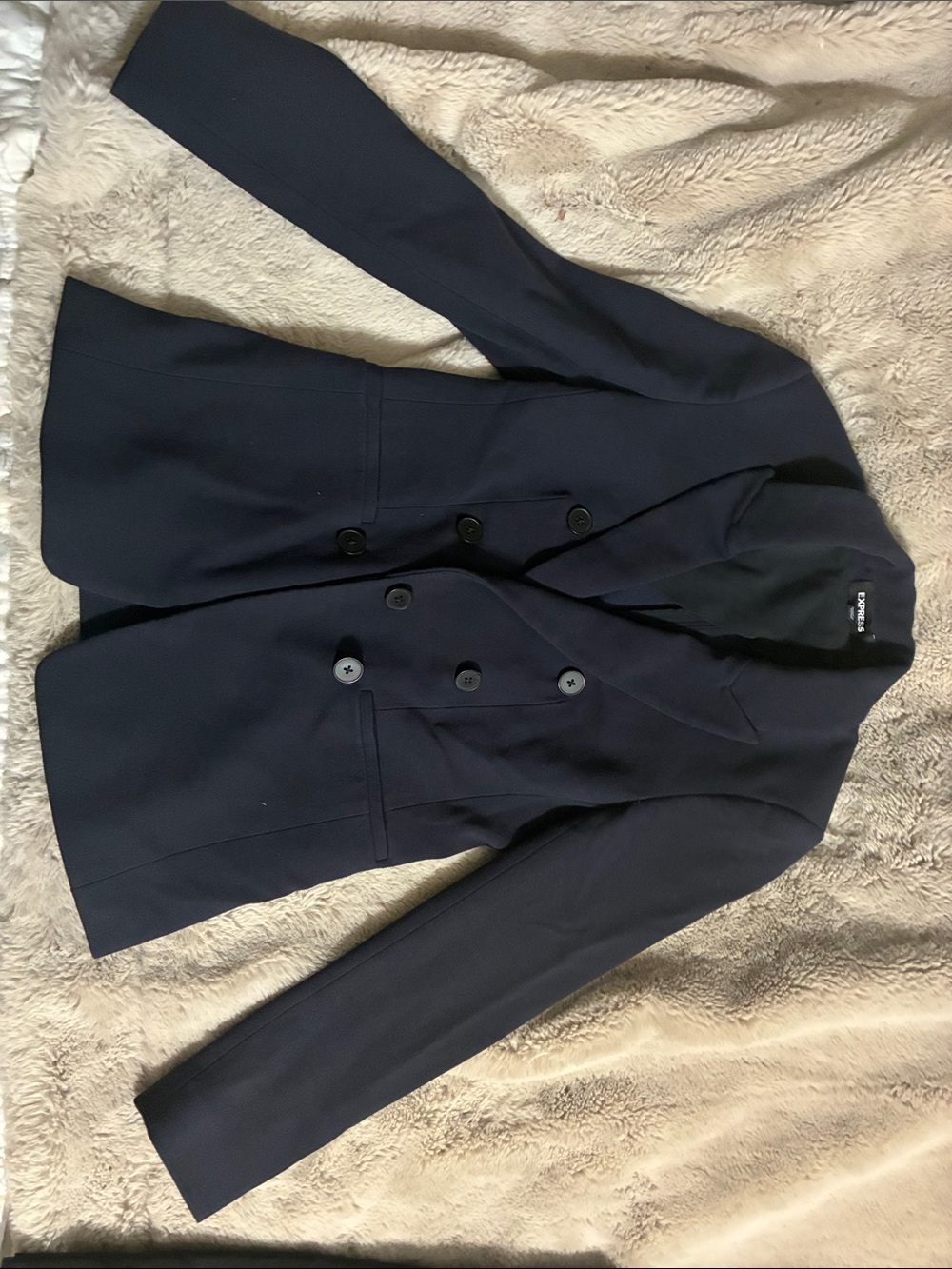 Express Navy Double-Breasted Women’s Blazer